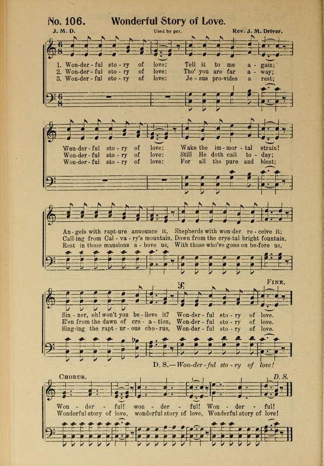 Songs of Help: for the Sunday school, evangelistic and church services page 106