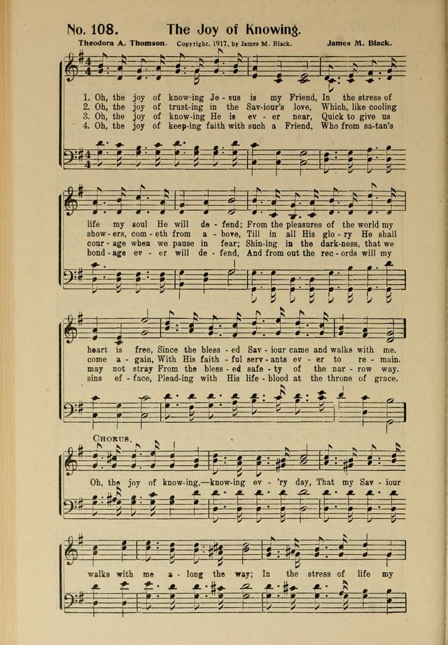 Songs of Help: for the Sunday school, evangelistic and church services page 108