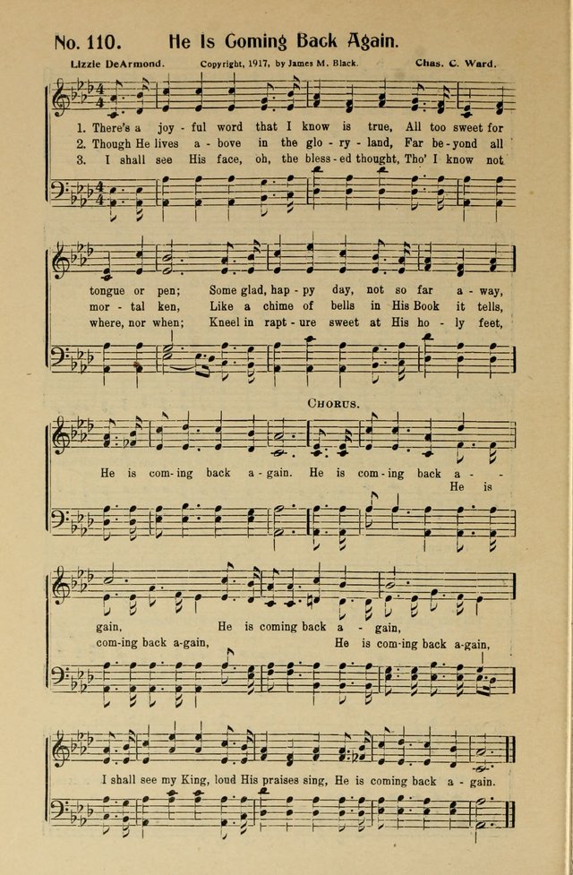 Songs of Help: for the Sunday school, evangelistic and church services page 110