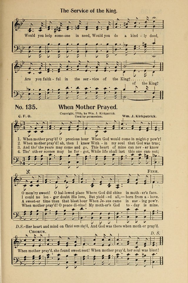 Songs of Help: for the Sunday school, evangelistic and church services page 135