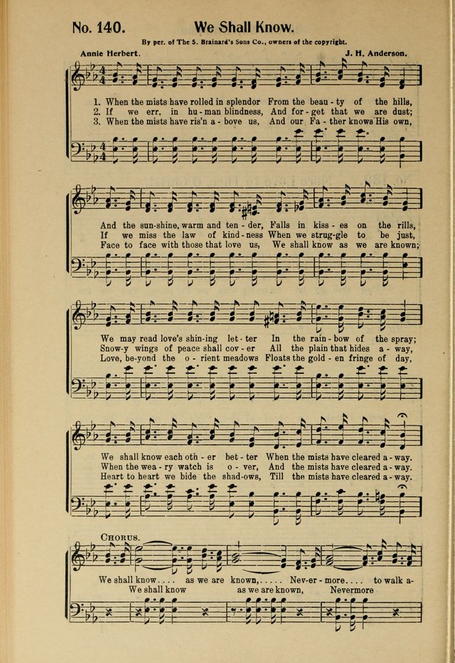 Songs of Help: for the Sunday school, evangelistic and church services page 140