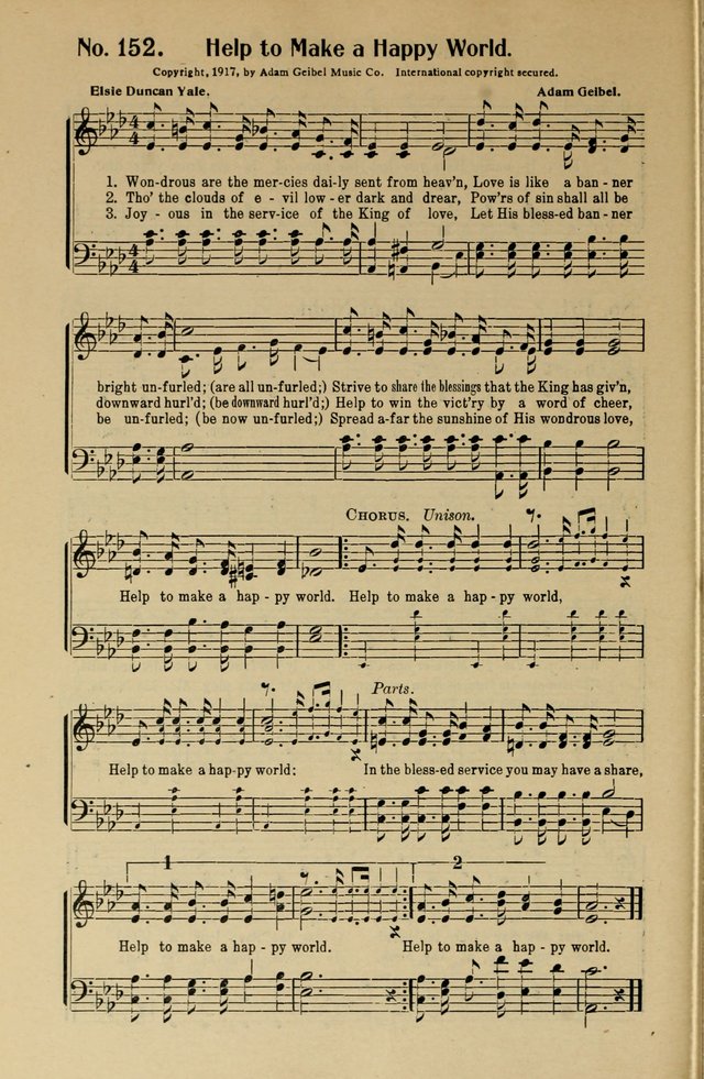 Songs of Help: for the Sunday school, evangelistic and church services page 152