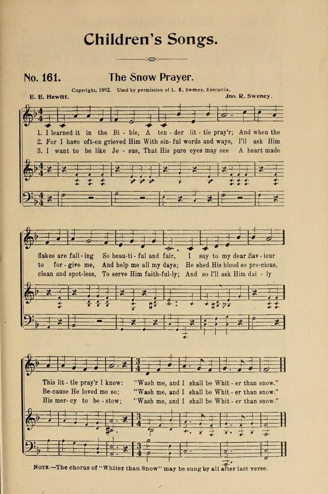 Songs of Help: for the Sunday school, evangelistic and church services page 161