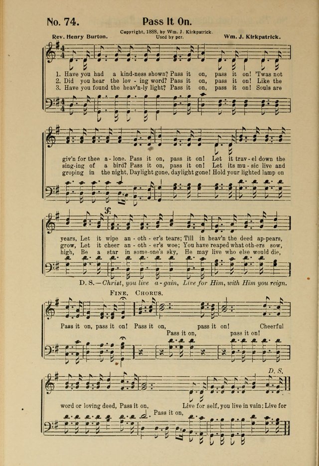 Songs of Help: for the Sunday school, evangelistic and church services page 74