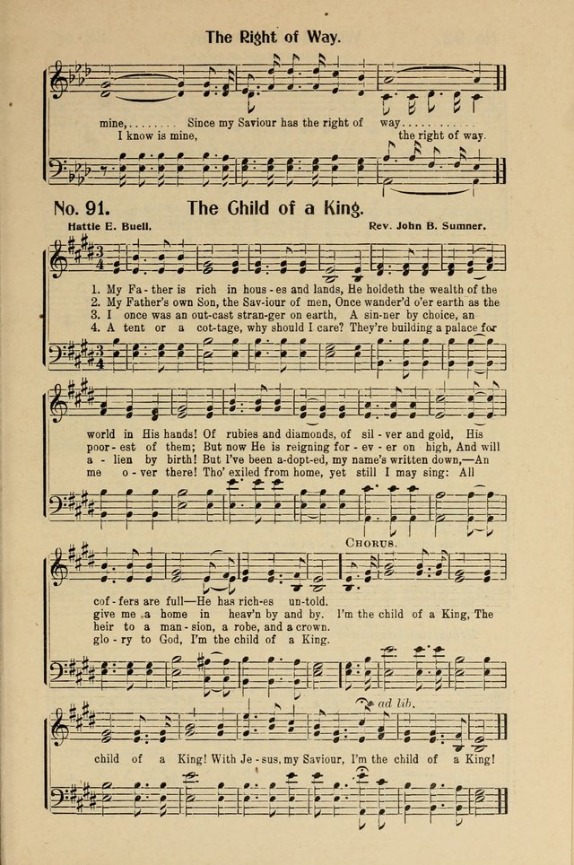 Songs of Help: for the Sunday school, evangelistic and church services page 91