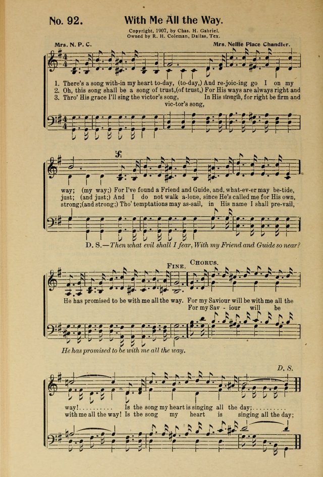 Songs of Help: for the Sunday school, evangelistic and church services page 92