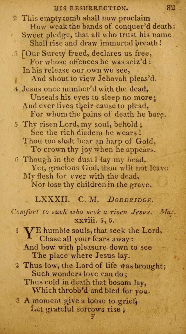 A Selection of Hymns and Spiritual Songs: designed (especially the former part) for the use of congregations as an appendix to Dr. Watt