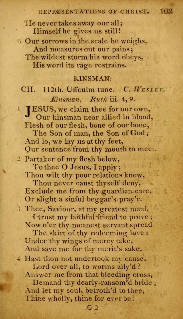 A Selection of Hymns and Spiritual Songs: designed (especially the former part) for the use of congregations as an appendix to Dr. Watt