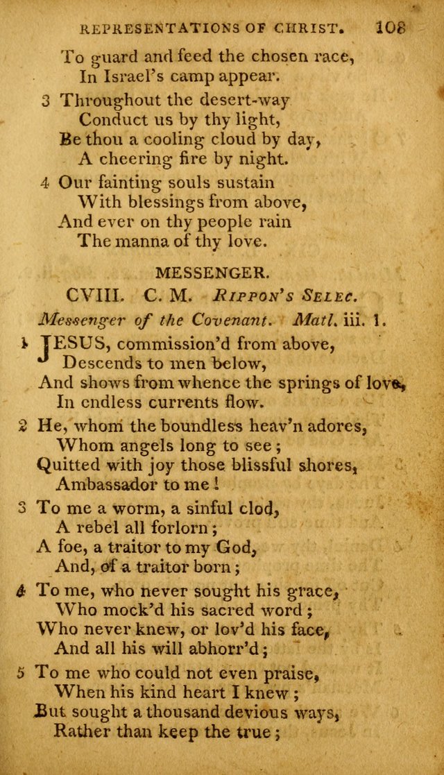 A Selection of Hymns and Spiritual Songs: designed (especially the former part) for the use of congregations as an appendix to Dr. Watt