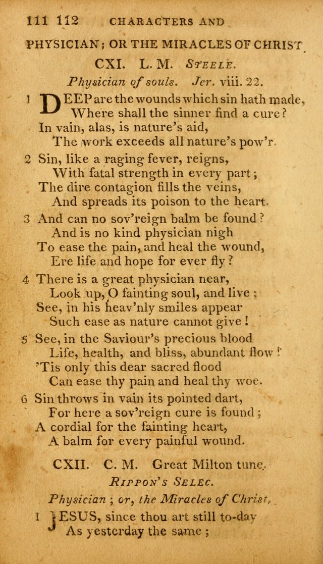 A Selection of Hymns and Spiritual Songs: designed (especially the former part) for the use of congregations as an appendix to Dr. Watt