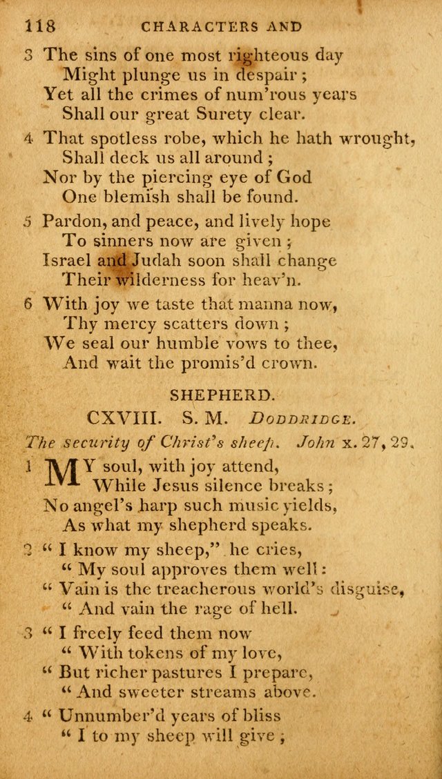 A Selection of Hymns and Spiritual Songs: designed (especially the former part) for the use of congregations as an appendix to Dr. Watt