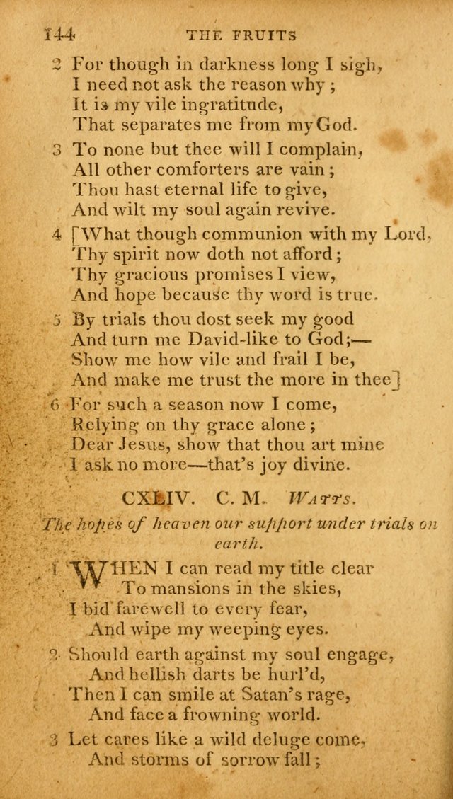 A Selection of Hymns and Spiritual Songs: designed (especially the former part) for the use of congregations as an appendix to Dr. Watt