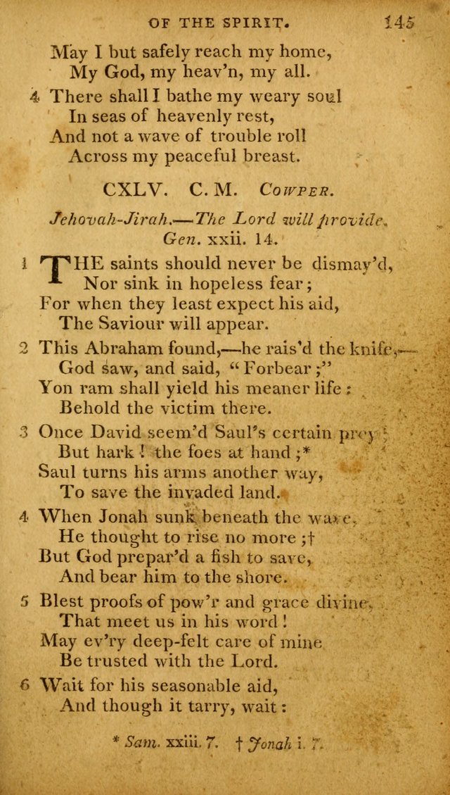 A Selection of Hymns and Spiritual Songs: designed (especially the former part) for the use of congregations as an appendix to Dr. Watt