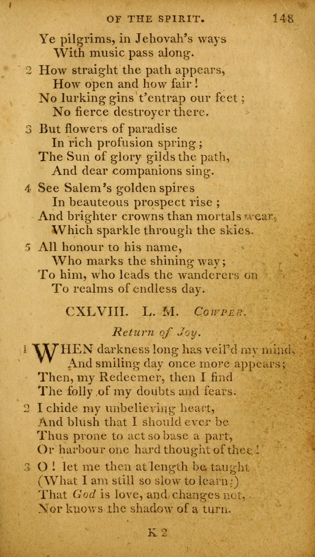 A Selection of Hymns and Spiritual Songs: designed (especially the former part) for the use of congregations as an appendix to Dr. Watt