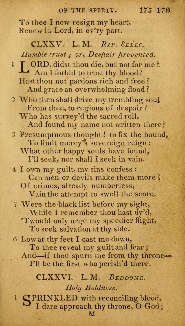 A Selection of Hymns and Spiritual Songs: designed (especially the former part) for the use of congregations as an appendix to Dr. Watt