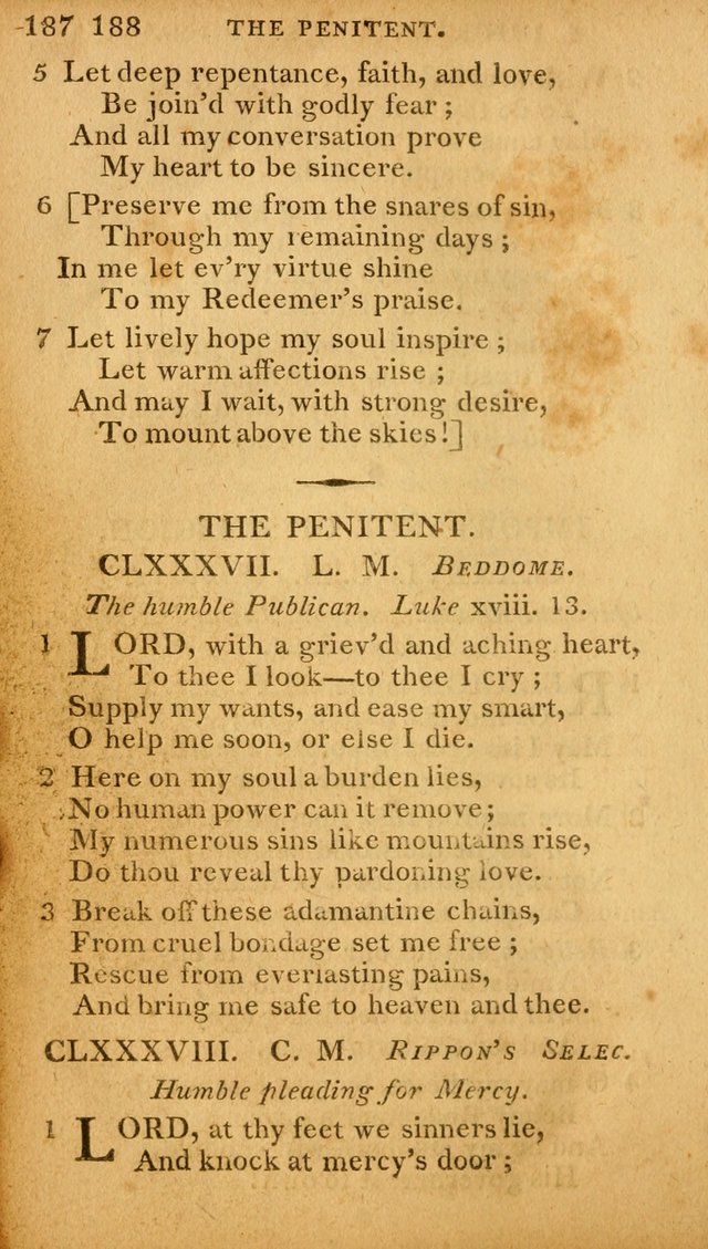 A Selection of Hymns and Spiritual Songs: designed (especially the former part) for the use of congregations as an appendix to Dr. Watt