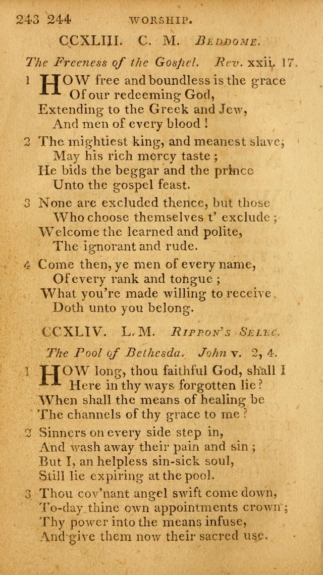 A Selection of Hymns and Spiritual Songs: designed (especially the former part) for the use of congregations as an appendix to Dr. Watt