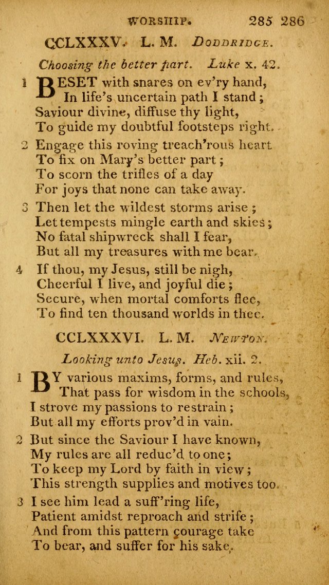 A Selection of Hymns and Spiritual Songs: designed (especially the former part) for the use of congregations as an appendix to Dr. Watt