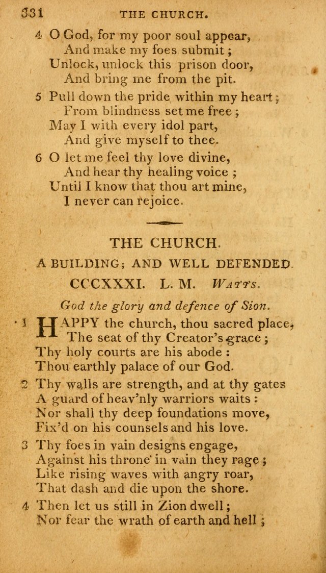 A Selection of Hymns and Spiritual Songs: designed (especially the former part) for the use of congregations as an appendix to Dr. Watt