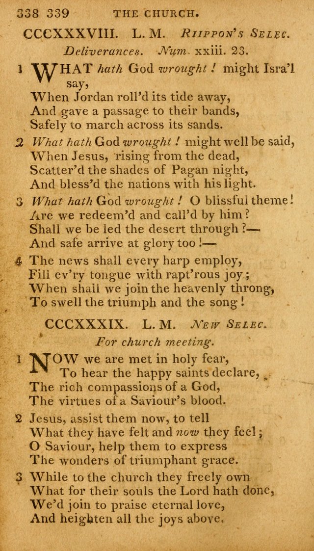 A Selection of Hymns and Spiritual Songs: designed (especially the former part) for the use of congregations as an appendix to Dr. Watt