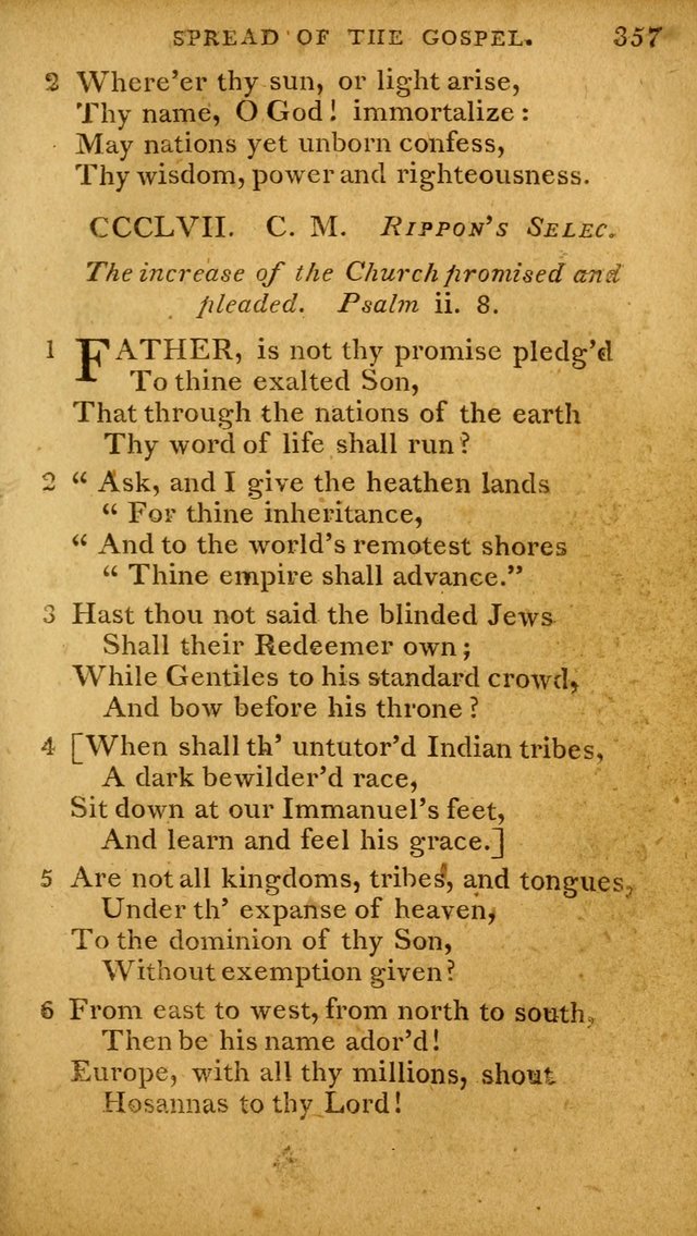 A Selection of Hymns and Spiritual Songs: designed (especially the former part) for the use of congregations as an appendix to Dr. Watt