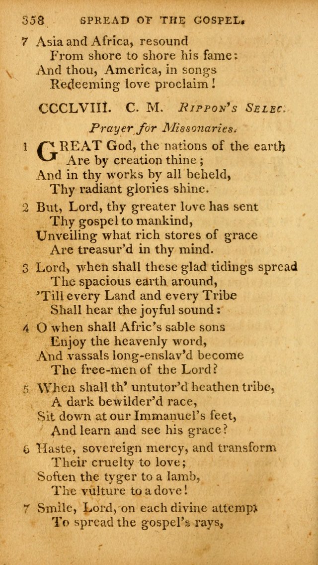 A Selection of Hymns and Spiritual Songs: designed (especially the former part) for the use of congregations as an appendix to Dr. Watt