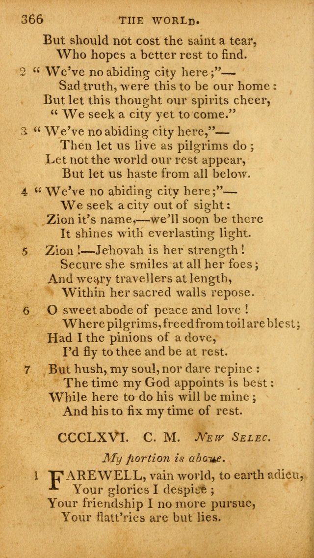 A Selection of Hymns and Spiritual Songs: designed (especially the former part) for the use of congregations as an appendix to Dr. Watt