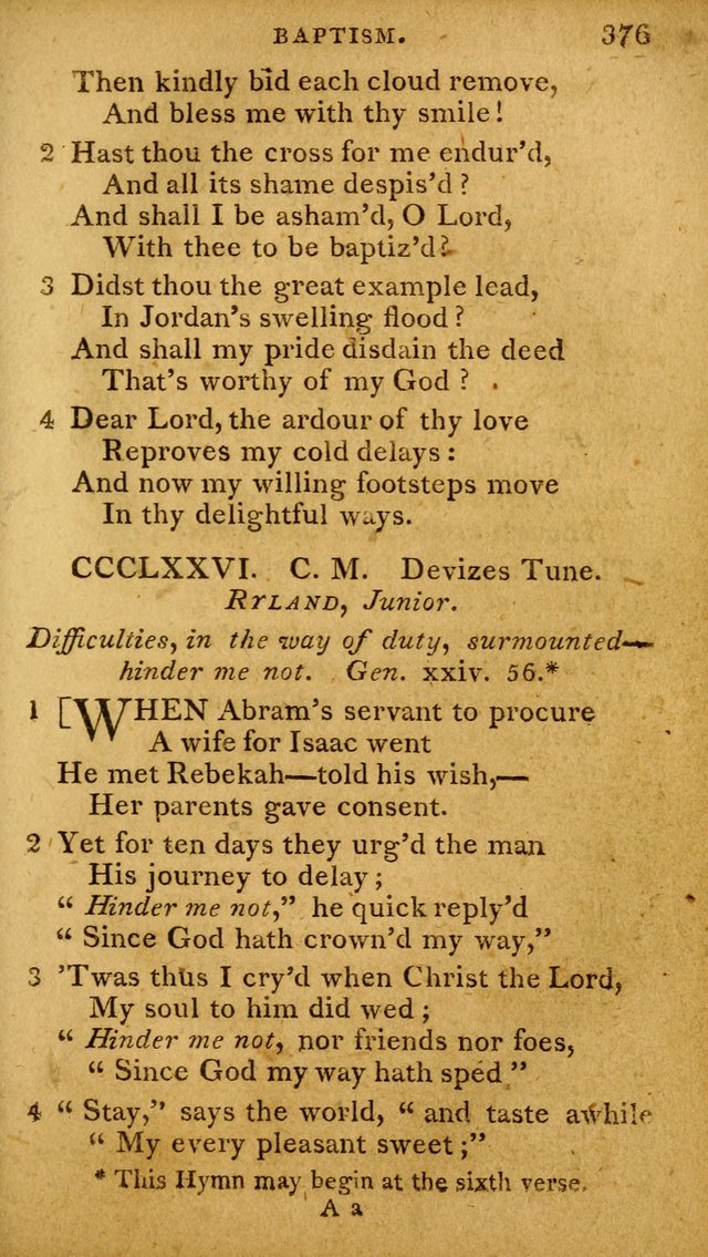 A Selection of Hymns and Spiritual Songs: designed (especially the former part) for the use of congregations as an appendix to Dr. Watt