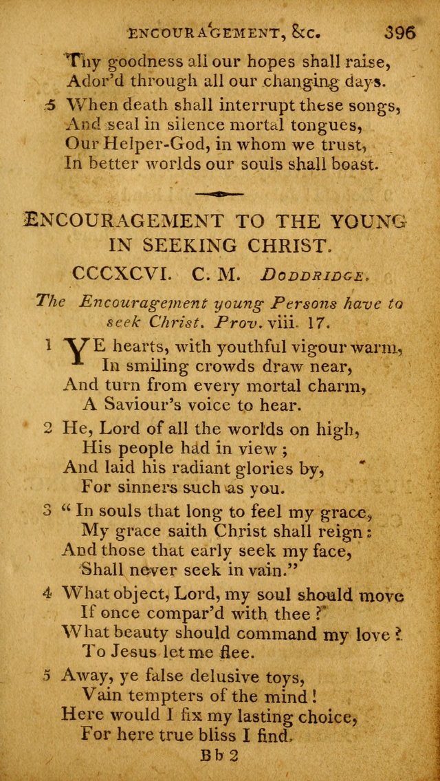 A Selection of Hymns and Spiritual Songs: designed (especially the former part) for the use of congregations as an appendix to Dr. Watt