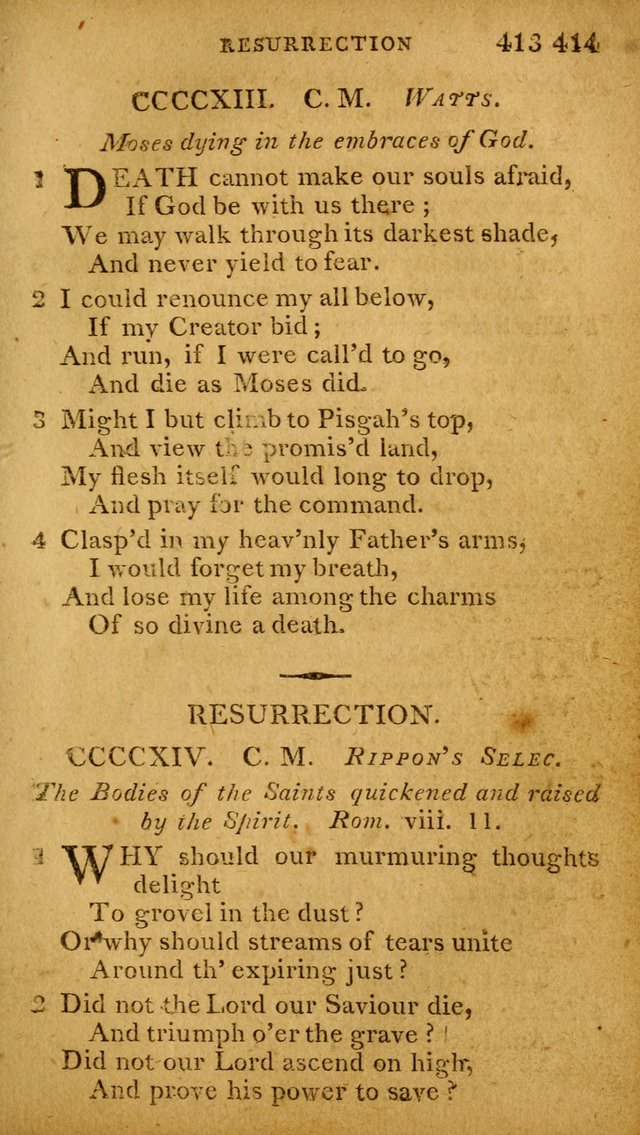 A Selection of Hymns and Spiritual Songs: designed (especially the former part) for the use of congregations as an appendix to Dr. Watt