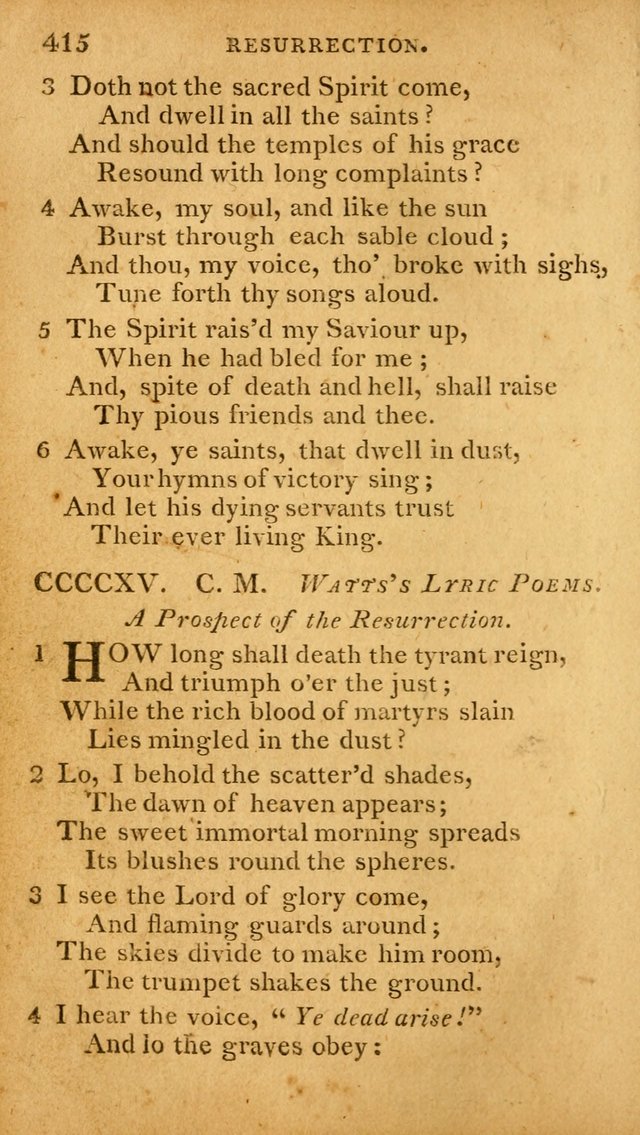 A Selection of Hymns and Spiritual Songs: designed (especially the former part) for the use of congregations as an appendix to Dr. Watt