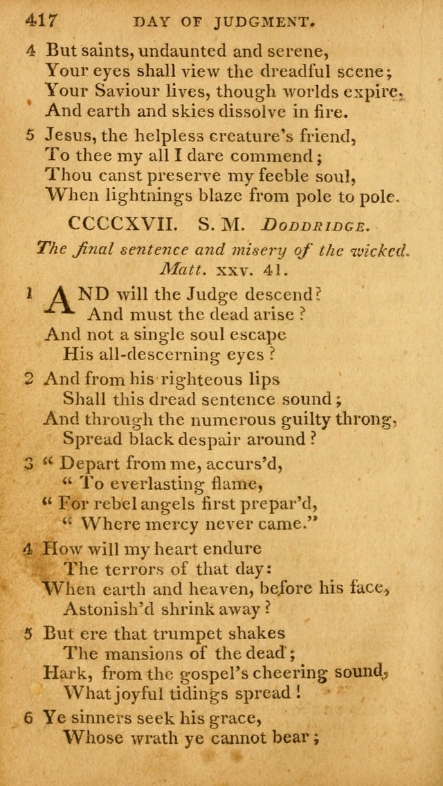 A Selection of Hymns and Spiritual Songs: designed (especially the former part) for the use of congregations as an appendix to Dr. Watt