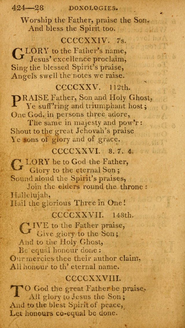 A Selection of Hymns and Spiritual Songs: designed (especially the former part) for the use of congregations as an appendix to Dr. Watt