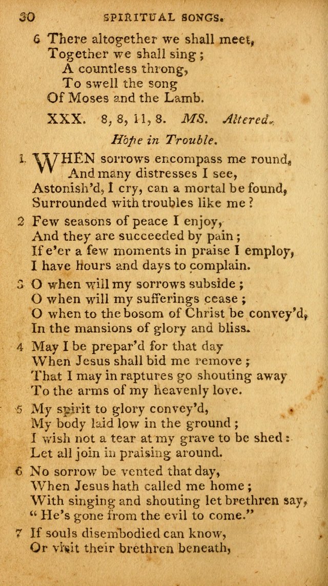 A Selection of Hymns and Spiritual Songs: designed (especially the former part) for the use of congregations as an appendix to Dr. Watt