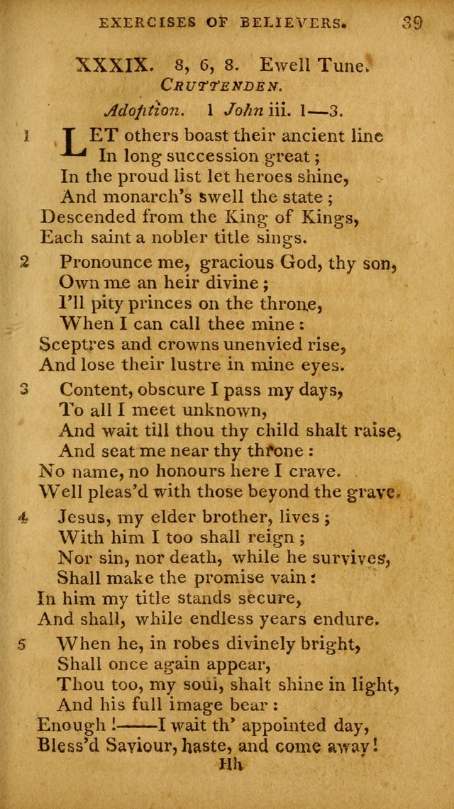 A Selection of Hymns and Spiritual Songs: designed (especially the former part) for the use of congregations as an appendix to Dr. Watt