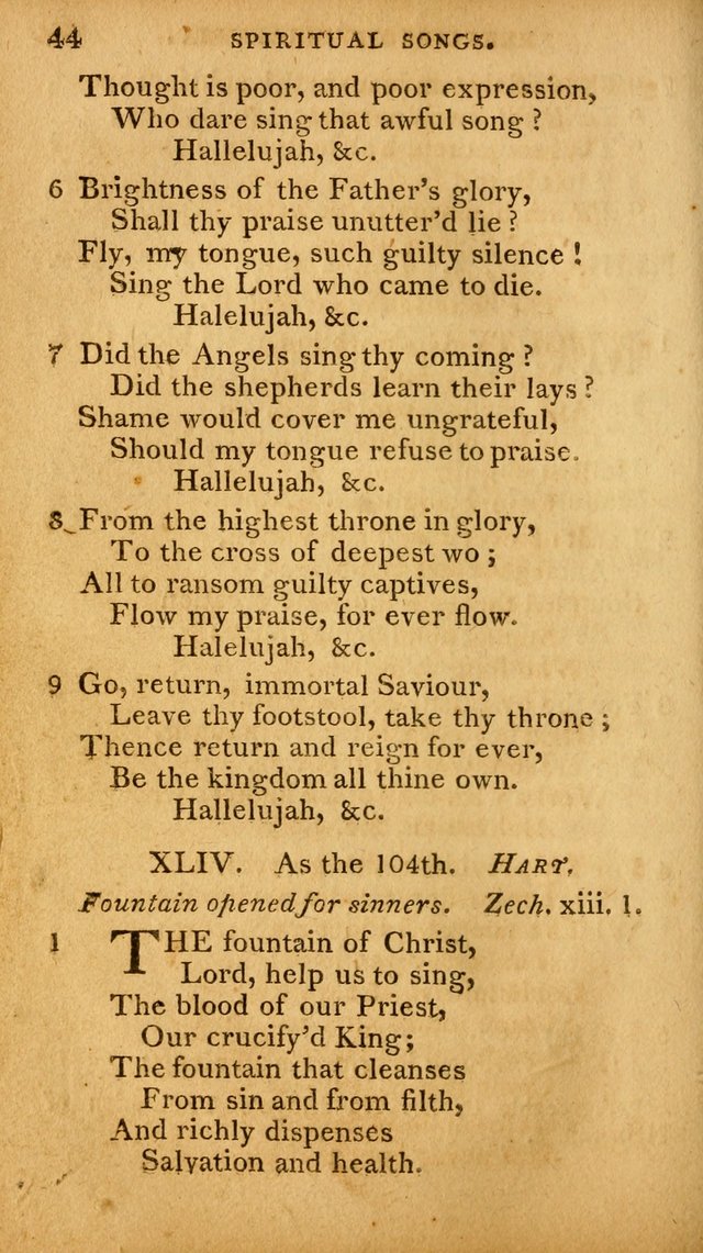 A Selection of Hymns and Spiritual Songs: designed (especially the former part) for the use of congregations as an appendix to Dr. Watt