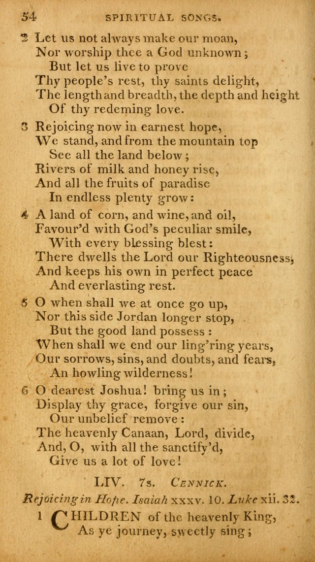 A Selection of Hymns and Spiritual Songs: designed (especially the former part) for the use of congregations as an appendix to Dr. Watt