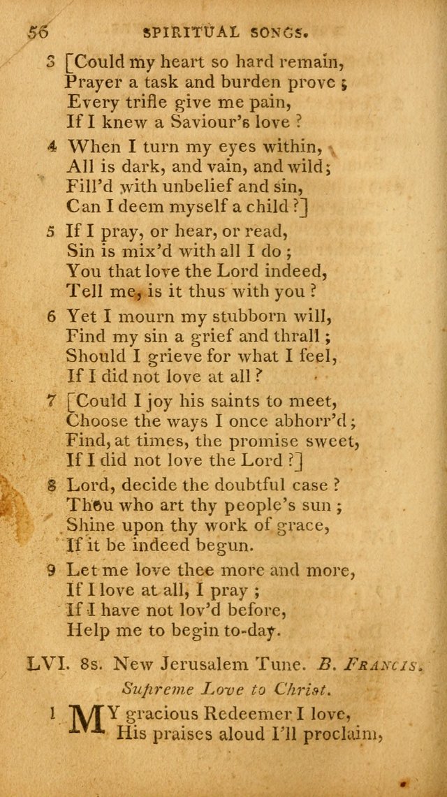 A Selection of Hymns and Spiritual Songs: designed (especially the former part) for the use of congregations as an appendix to Dr. Watt