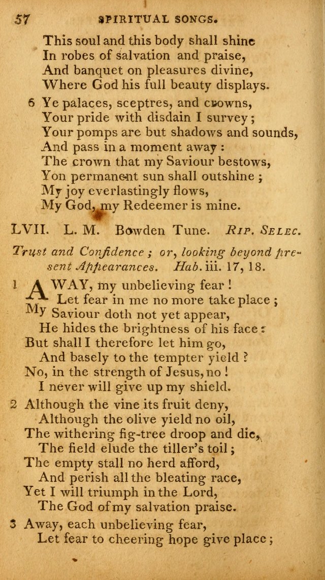 A Selection of Hymns and Spiritual Songs: designed (especially the former part) for the use of congregations as an appendix to Dr. Watt