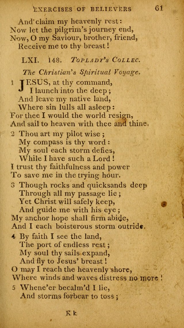 A Selection of Hymns and Spiritual Songs: designed (especially the former part) for the use of congregations as an appendix to Dr. Watt