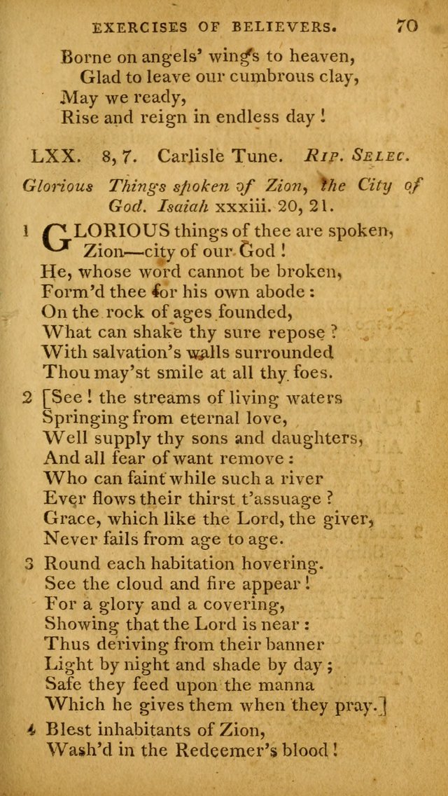 A Selection of Hymns and Spiritual Songs: designed (especially the former part) for the use of congregations as an appendix to Dr. Watt