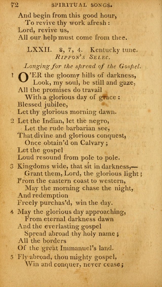 A Selection of Hymns and Spiritual Songs: designed (especially the former part) for the use of congregations as an appendix to Dr. Watt