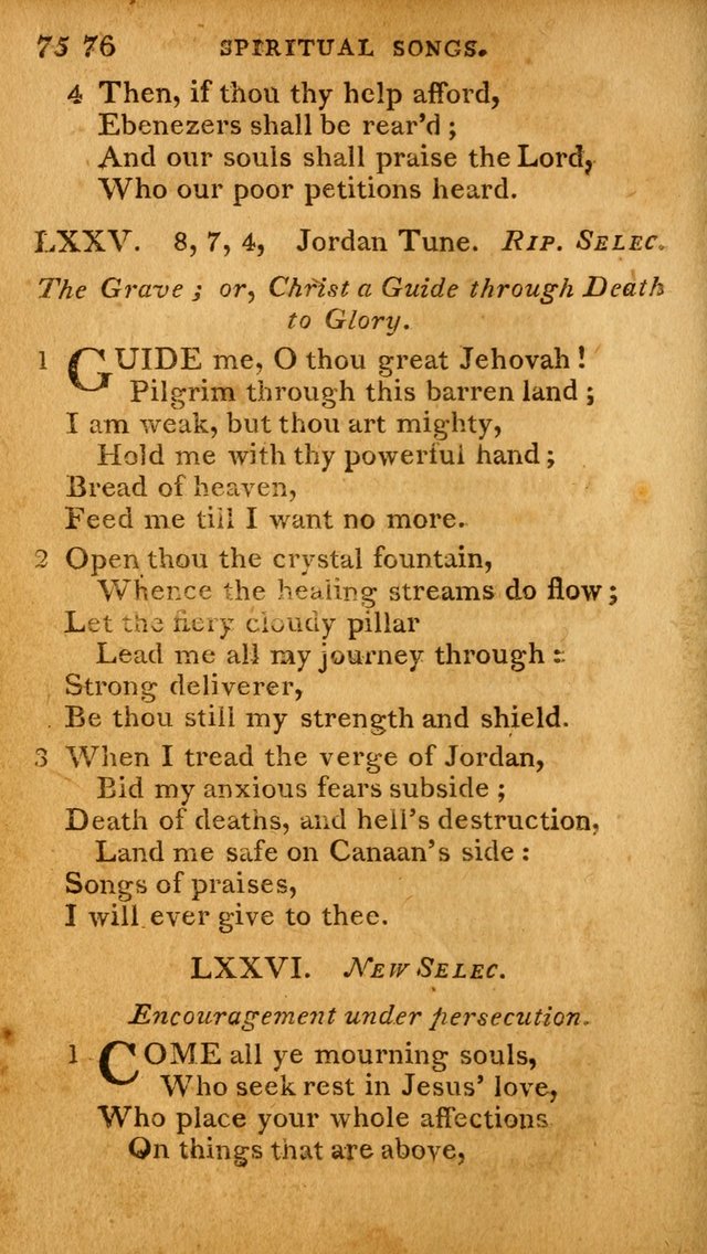 A Selection of Hymns and Spiritual Songs: designed (especially the former part) for the use of congregations as an appendix to Dr. Watt