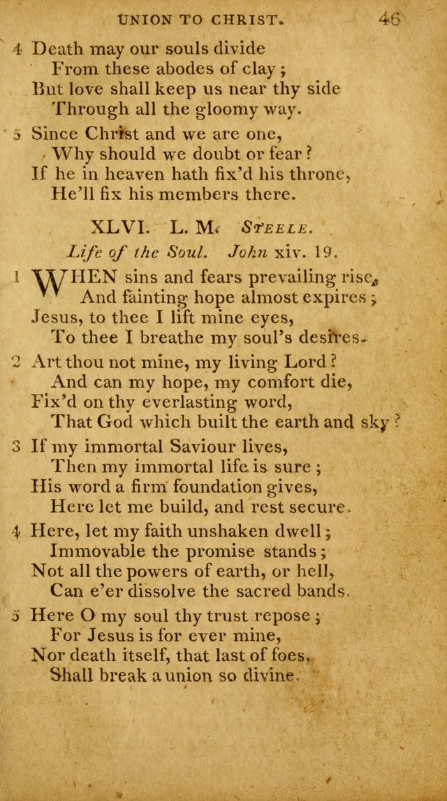 A Selection of Hymns and Spiritual Songs: designed (especially the former part) for the use of congregations as an appendix to Dr. Watt