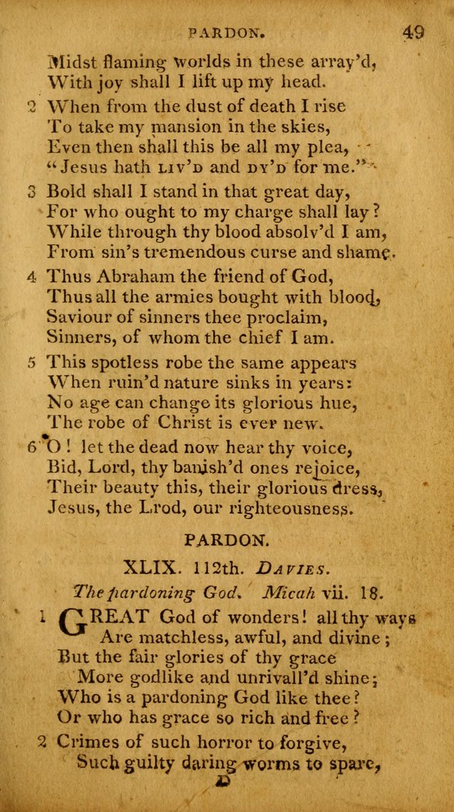 A Selection of Hymns and Spiritual Songs: designed (especially the former part) for the use of congregations as an appendix to Dr. Watt