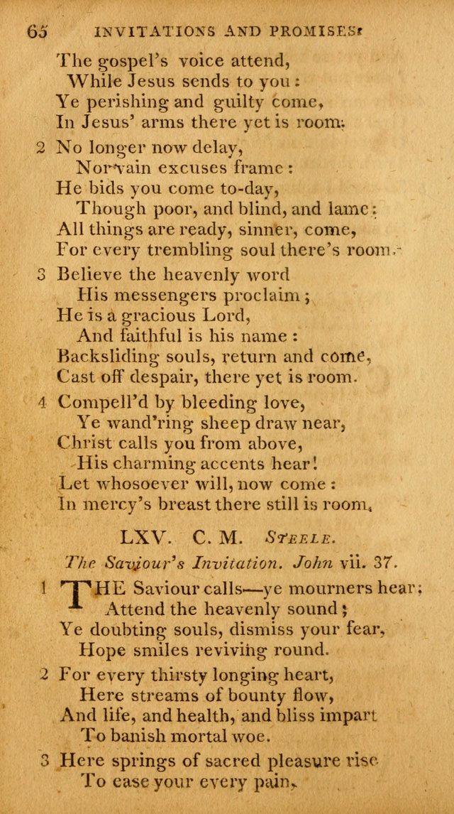 A Selection of Hymns and Spiritual Songs: designed (especially the former part) for the use of congregations as an appendix to Dr. Watt