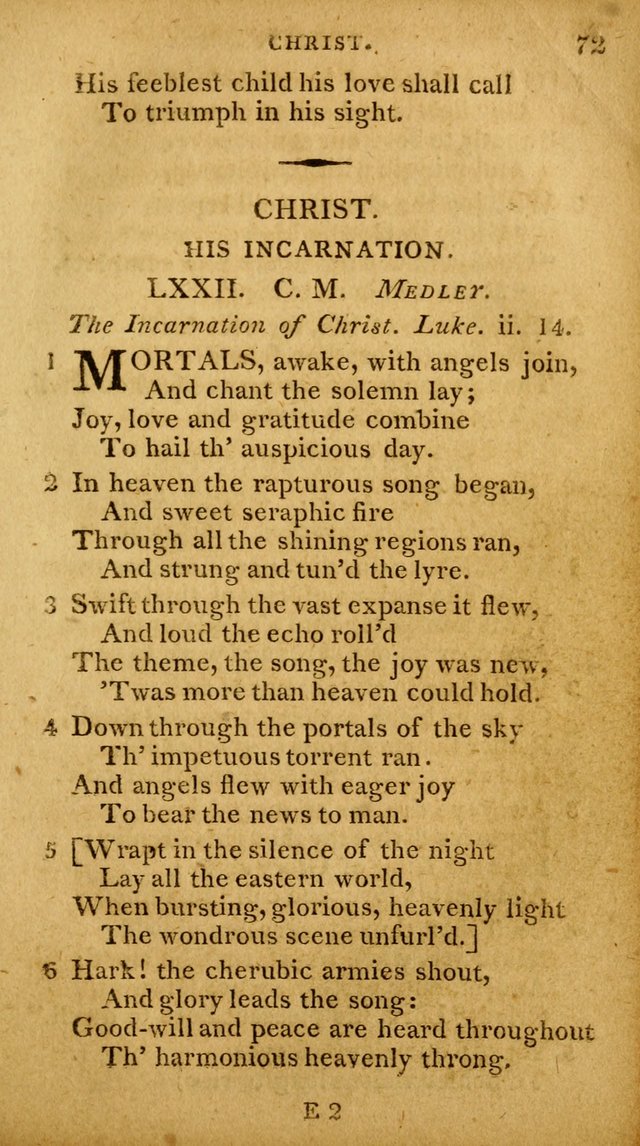 A Selection of Hymns and Spiritual Songs: designed (especially the former part) for the use of congregations as an appendix to Dr. Watt