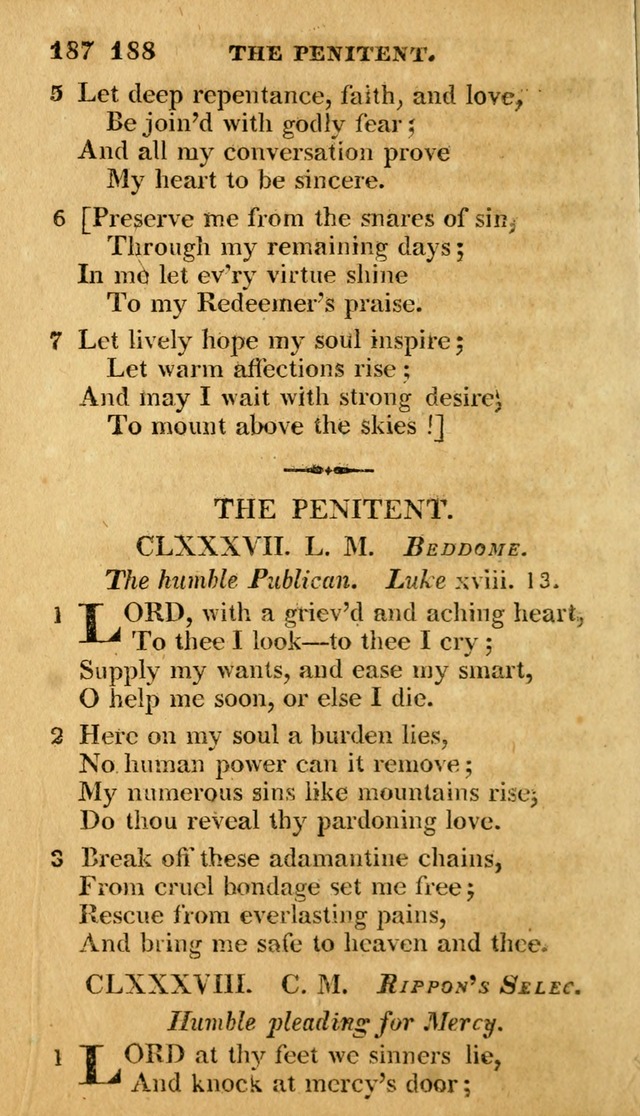 A Selection of Hymns and Spiritual Songs: in two parts, part I. containing the hymns; part II. containing the songs...(3rd ed. corr. and enl. by author) page 139