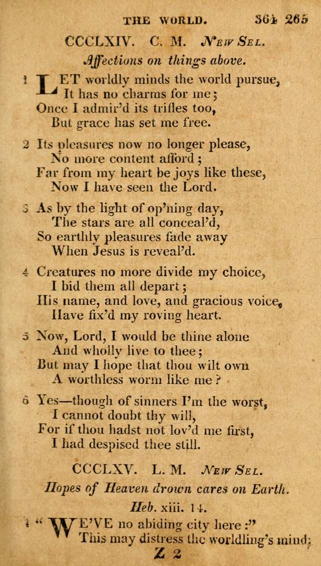 A Selection of Hymns and Spiritual Songs: in two parts, part I. containing the hymns; part II. containing the songs...(3rd ed. corr. and enl. by author) page 266