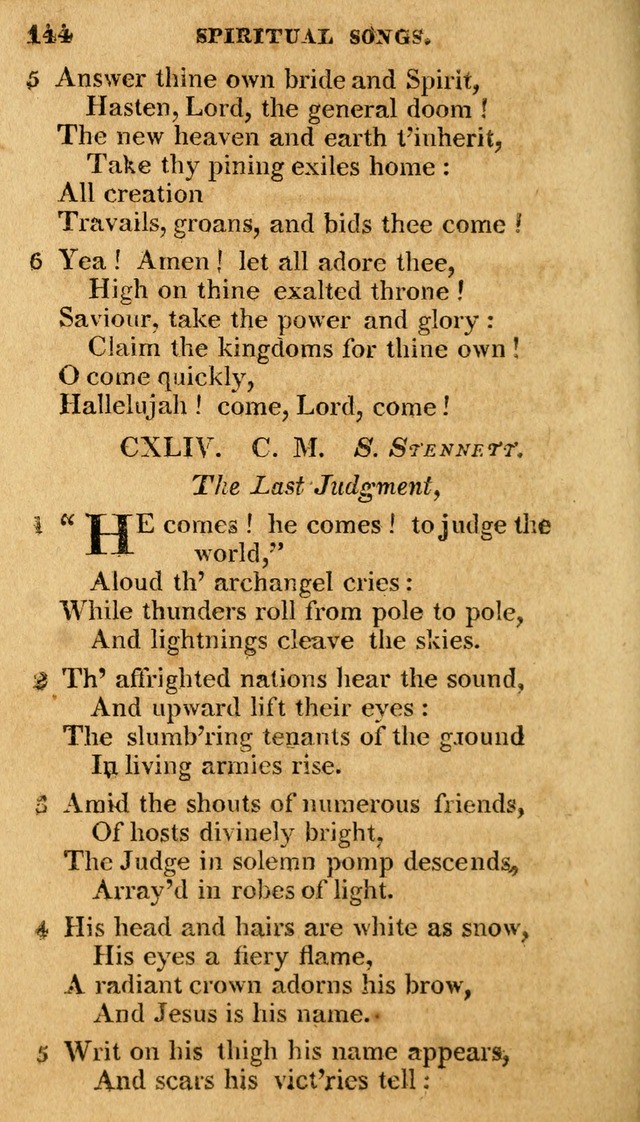 A Selection of Hymns and Spiritual Songs: in two parts, part I. containing the hymns; part II. containing the songs...(3rd ed. corr. and enl. by author) page 485